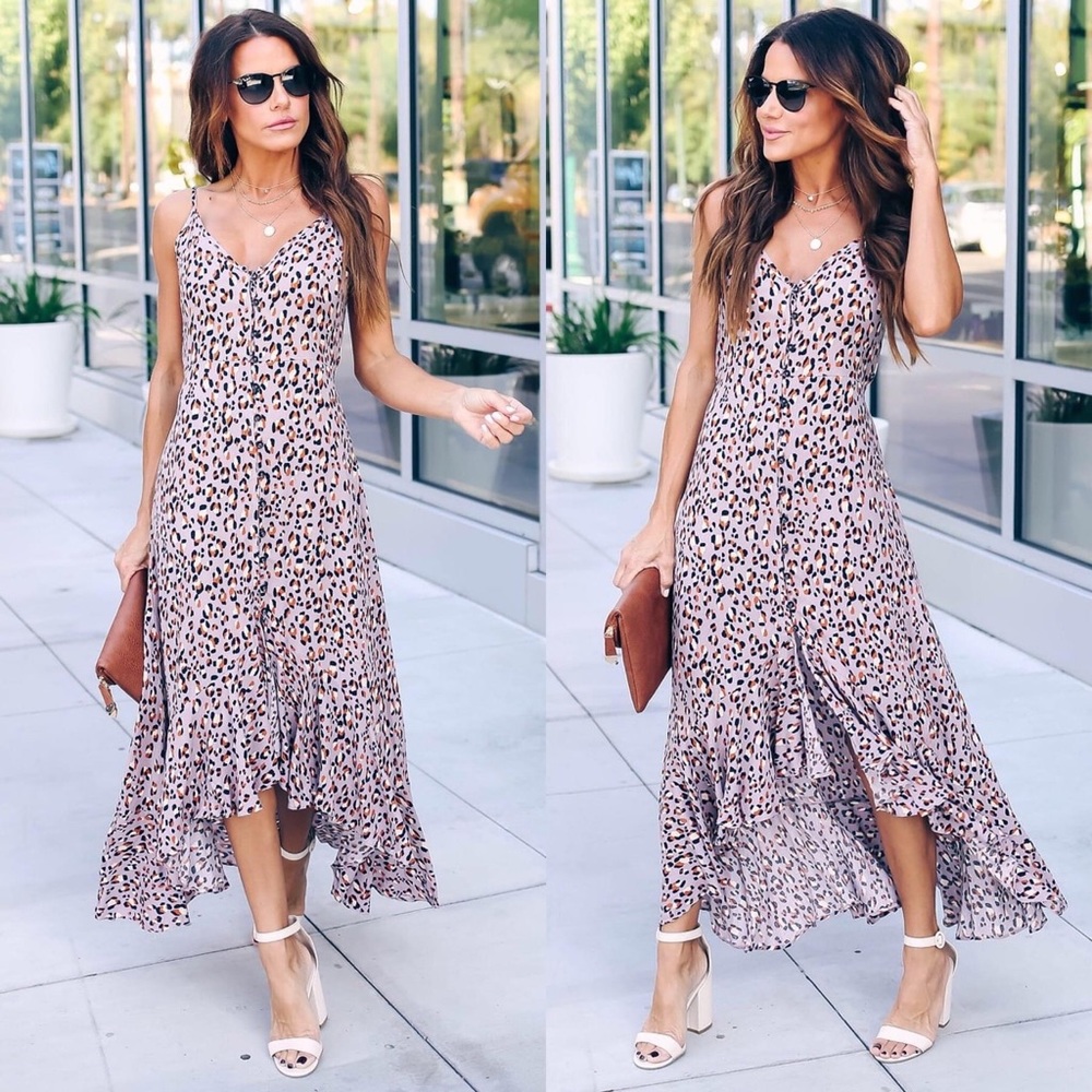 Vici Collection purple leopard dress. S. Unused